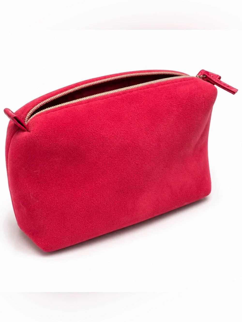 Lancome Pink Suede Cosmetic Bag